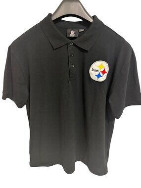 Pittsburgh Steelers NFL Apparel Polo Golf Shirt Mens Size XL Large Logo